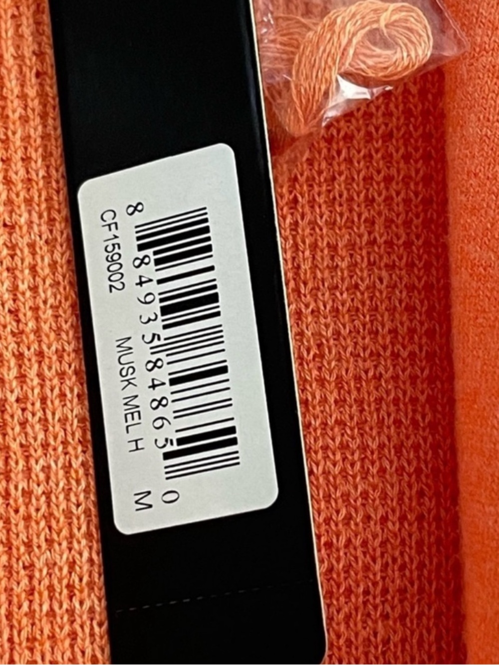 NEW Cyrus Hooded Cardigan Sweater Waffle Knit Pockets Melon Orange Size M - Picture 3 of 9
